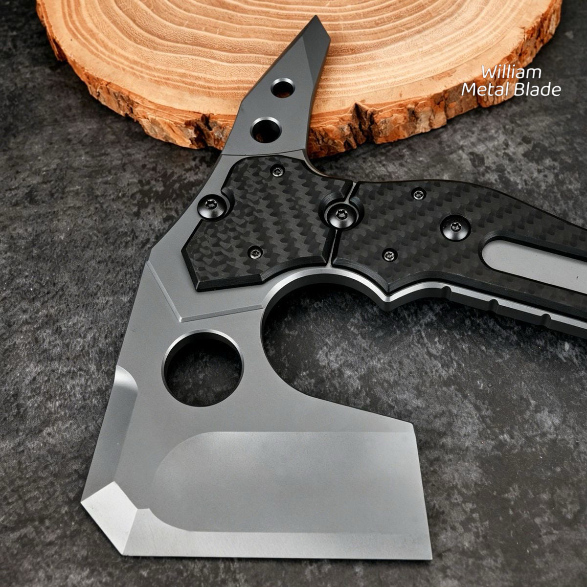 Handmade Steel Re9 Leon Tactical Axe Full Configuration Edition