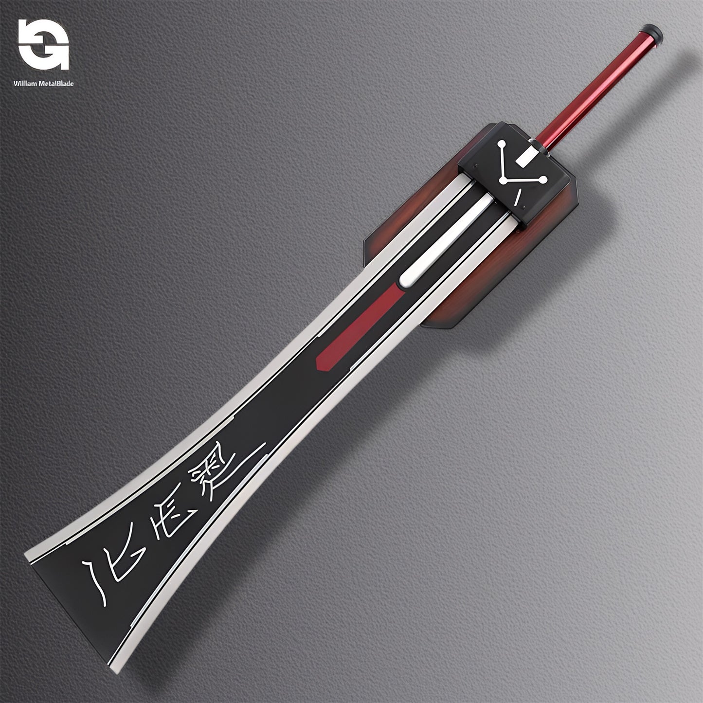 1:1 Life-size Hardedge Sword Metal Replica Cosplay Prop 107CM/42.1"