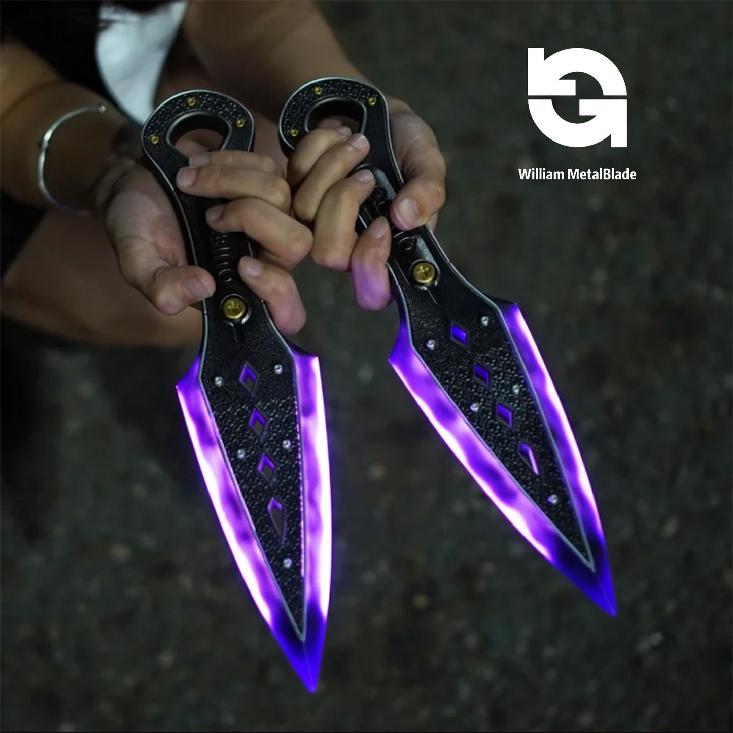 High-quality Purple Wraith Heirloom Kunai 3D Night Lamp