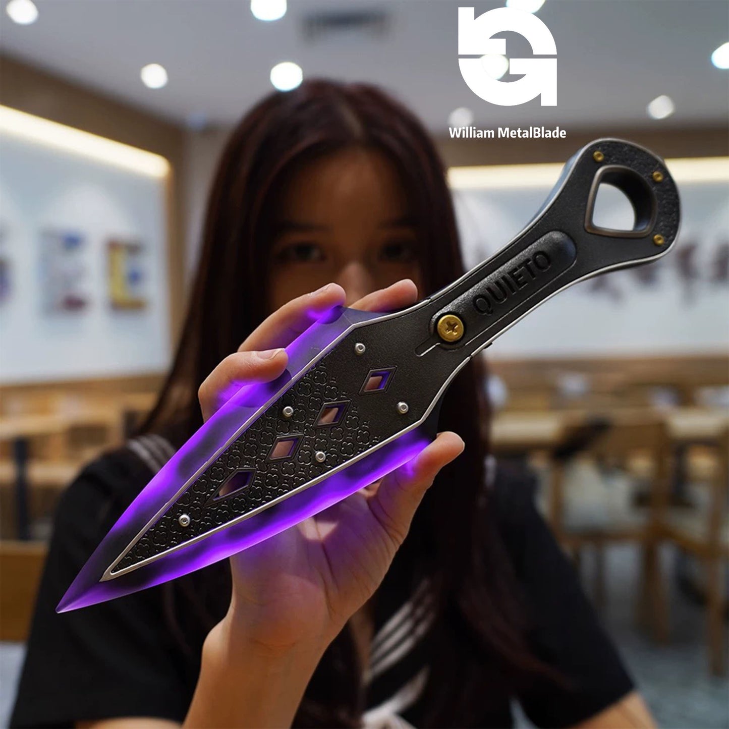 High-quality Purple Wraith Heirloom Kunai 3D Night Lamp