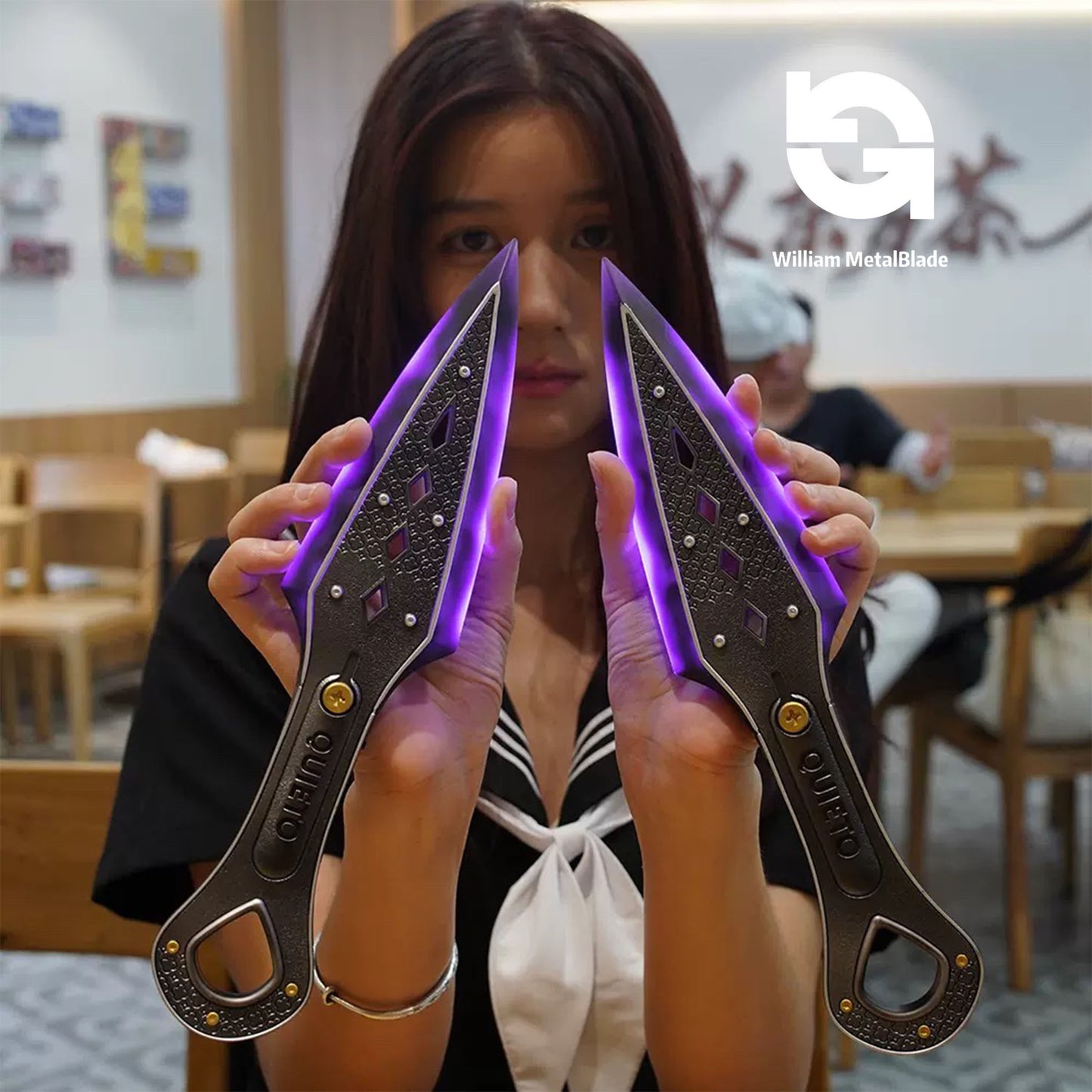 High-quality Purple Wraith Heirloom Kunai 3D Night Lamp