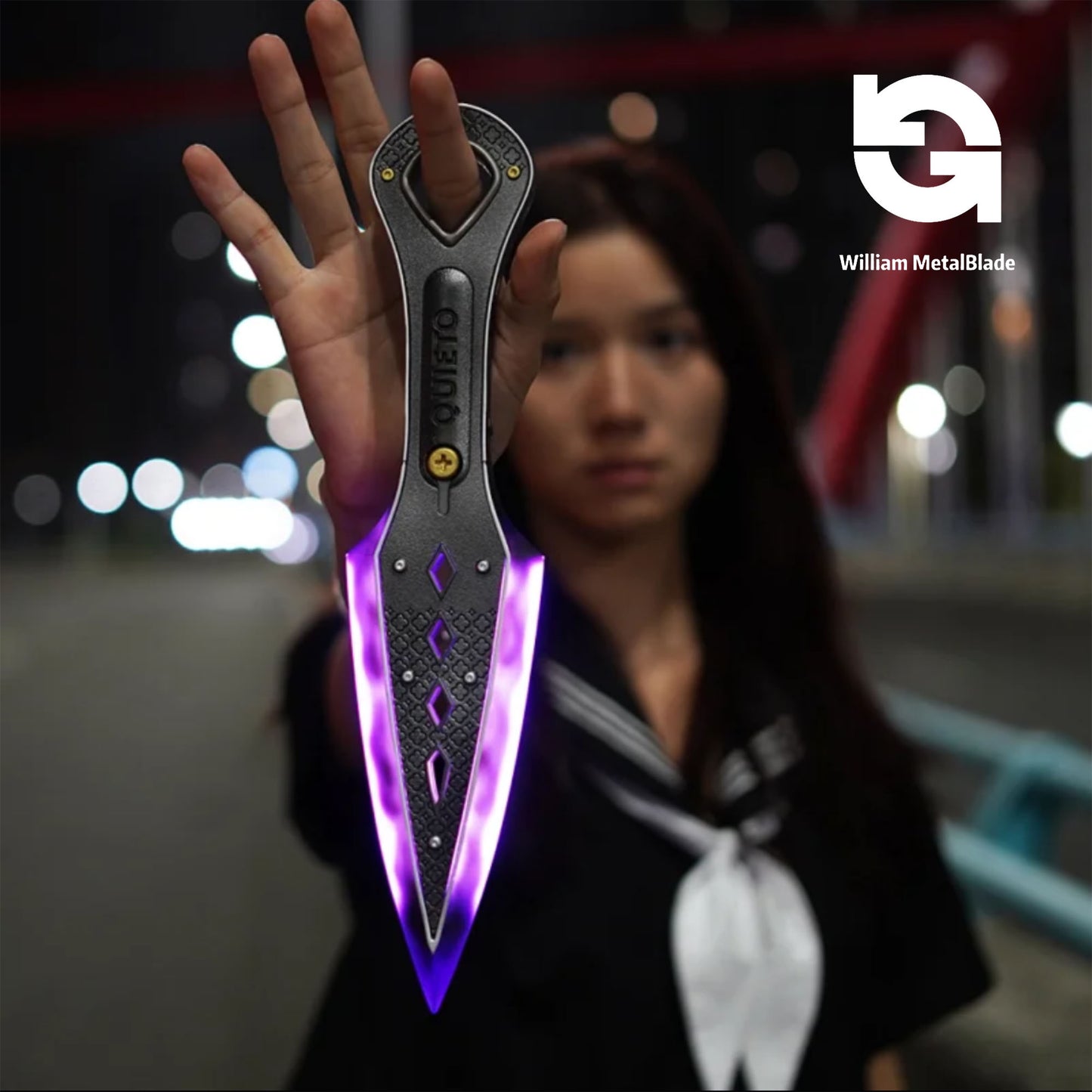 High-quality Purple Wraith Heirloom Kunai 3D Night Lamp