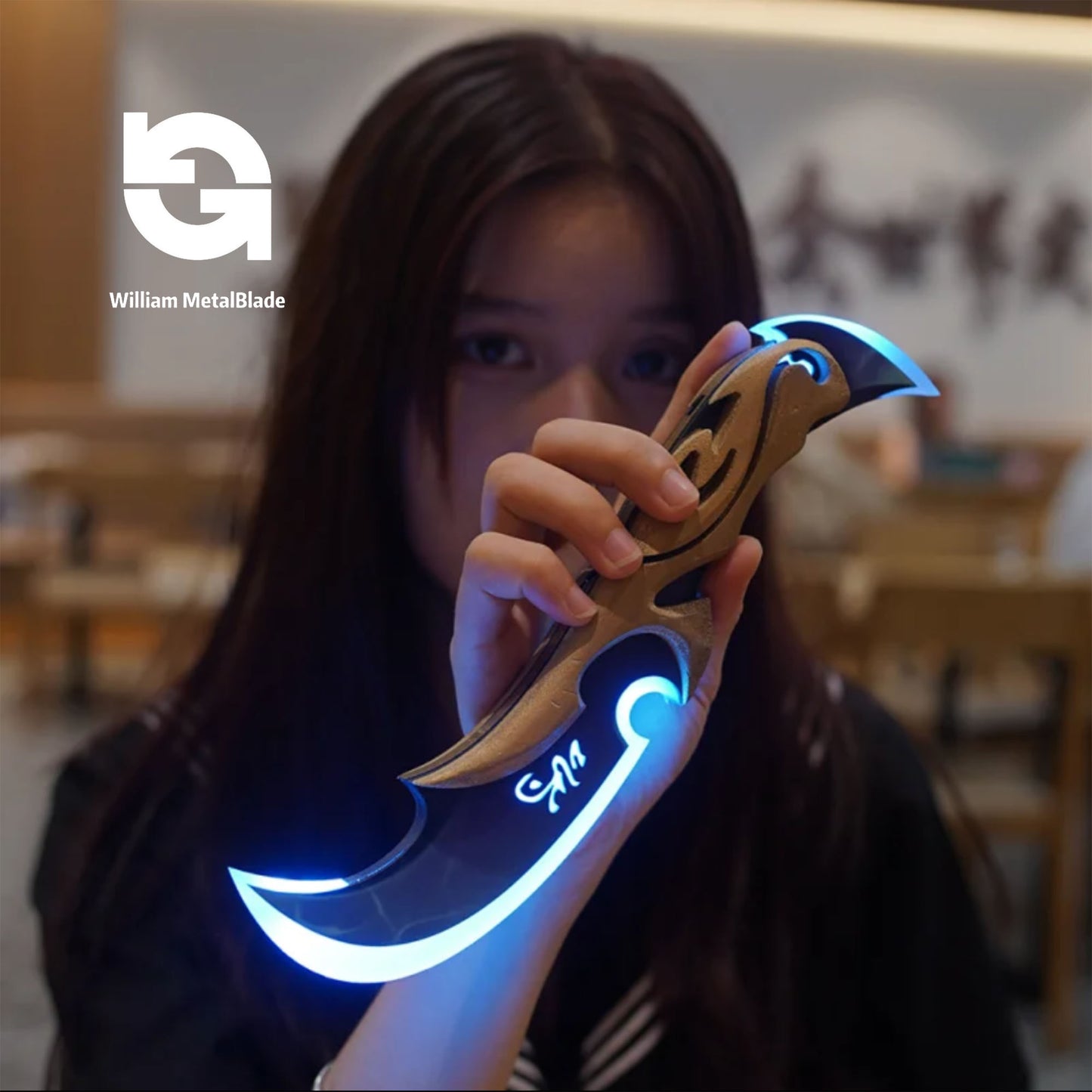 High-quality Reaver Karambit Luna's Descent 3D Night Lamp