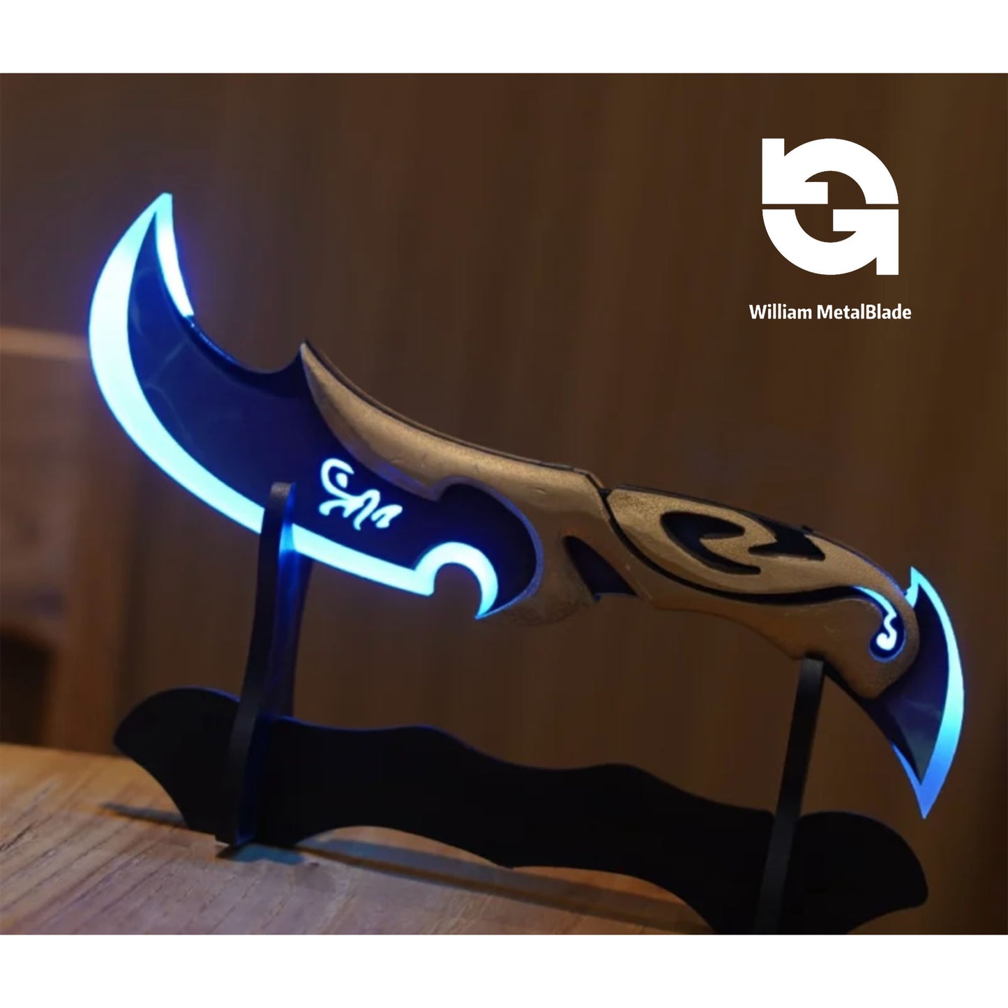 High-quality Reaver Karambit Luna's Descent 3D Night Lamp