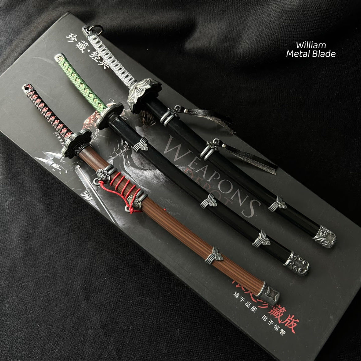 High quality Mini Kusabimaru katana 3 In 1 Gift Box