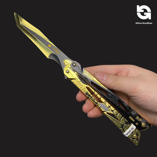 Hot Game 28CM/11" Metal Shadow Edge Butterfly Knife