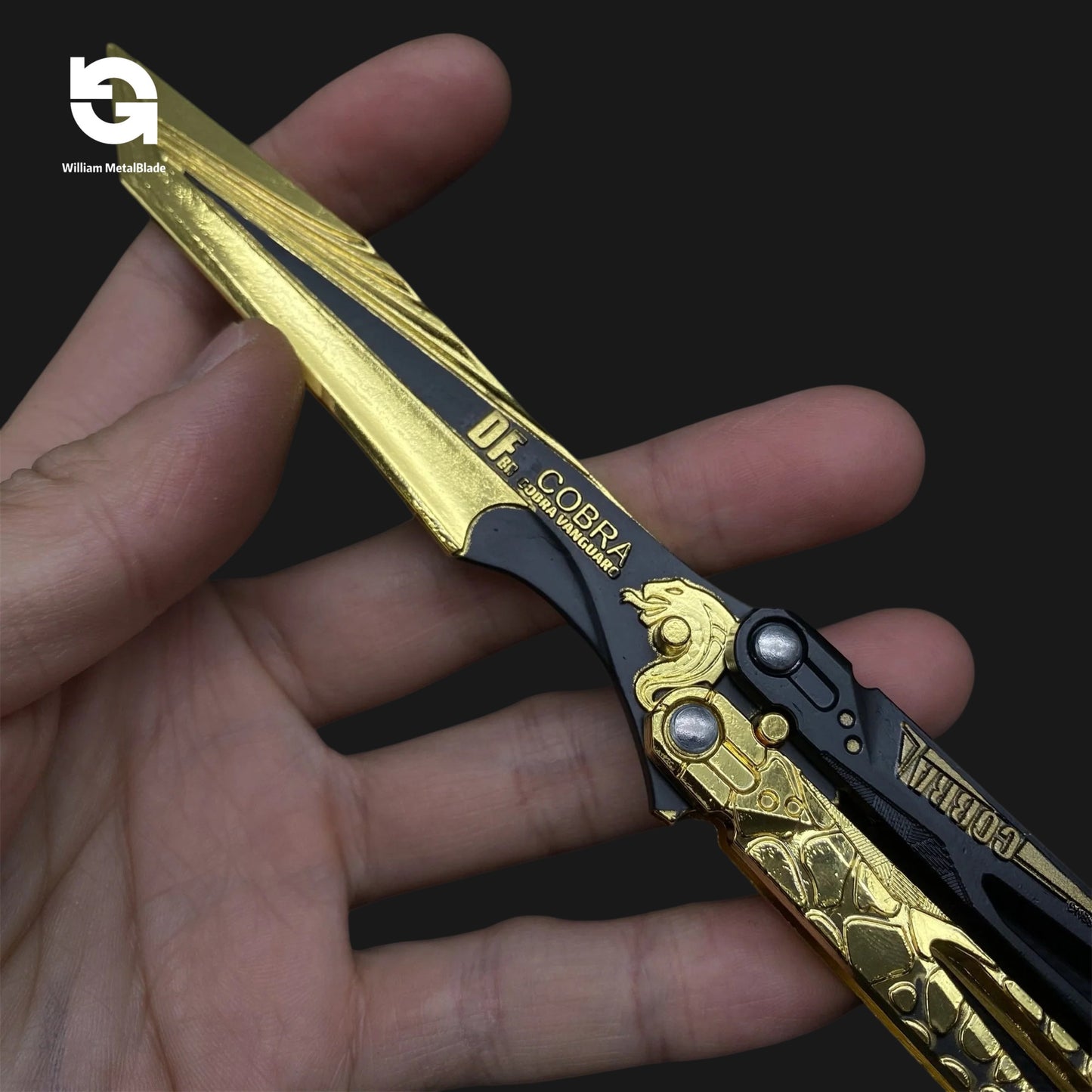22CM/8.7" Metal Shadow Edge Butterfly Knife