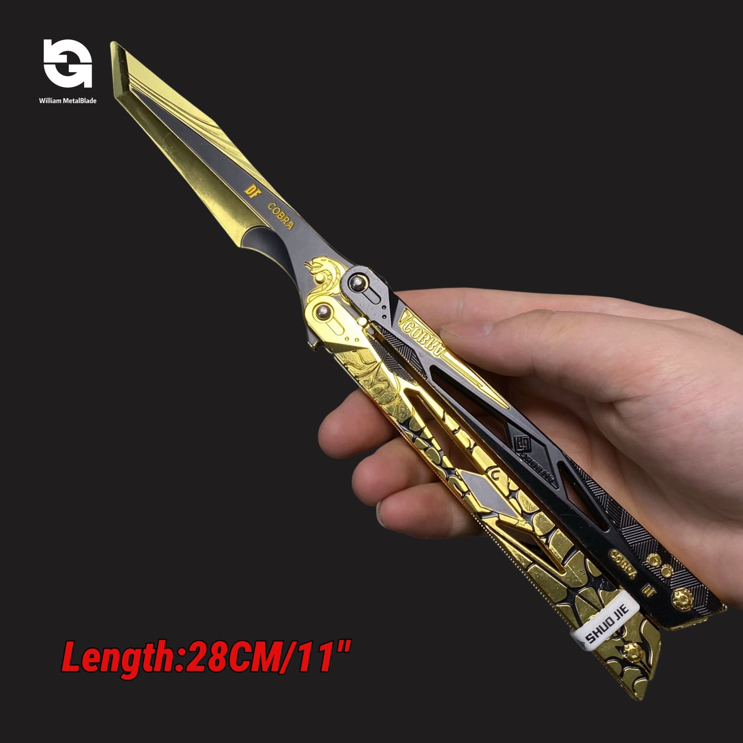 Hot Game 28CM/11" Metal Shadow Edge Butterfly Knife