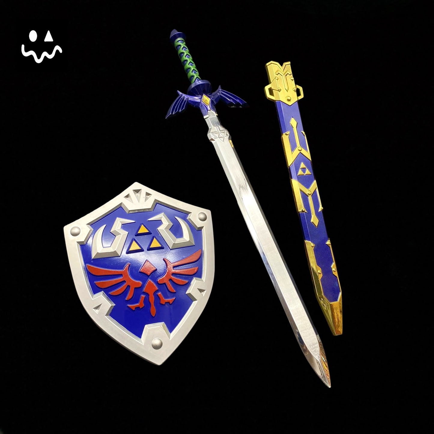 Hylian Shield Alloy 11''Link Master Sword Miniature 2 In 1 Pack