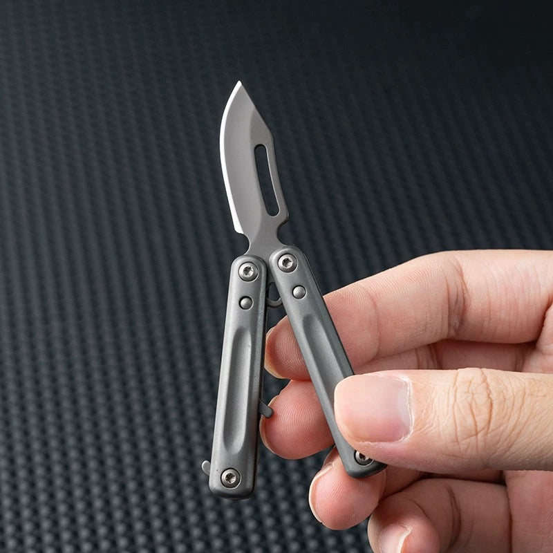 Mini Stainless Steel Portable Sharp Blade Balisong Unboxing Tool