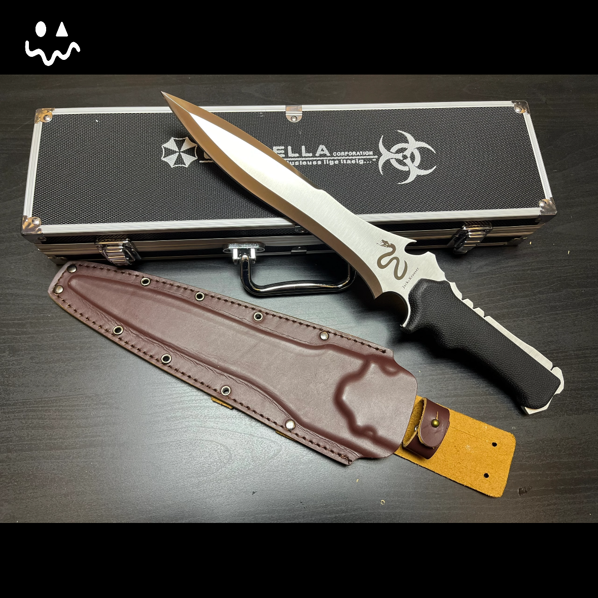 Hand-forging Re4 Krauser Knife Sharp Blade Steel Replica