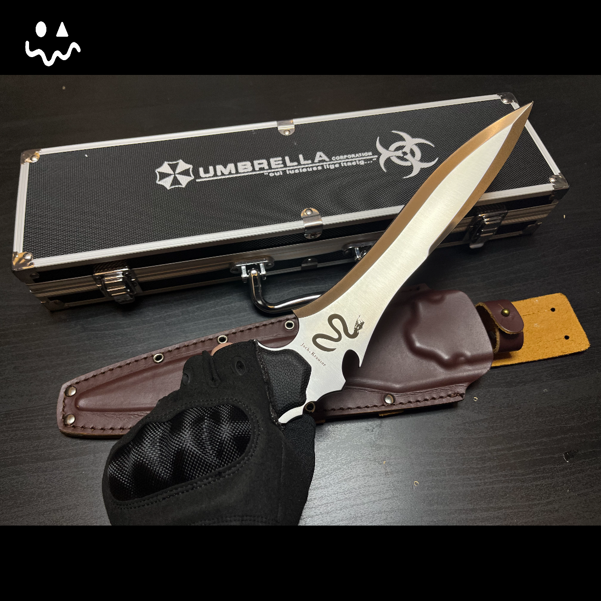 Hand-forging Re4 Krauser Knife Sharp Blade Steel Replica