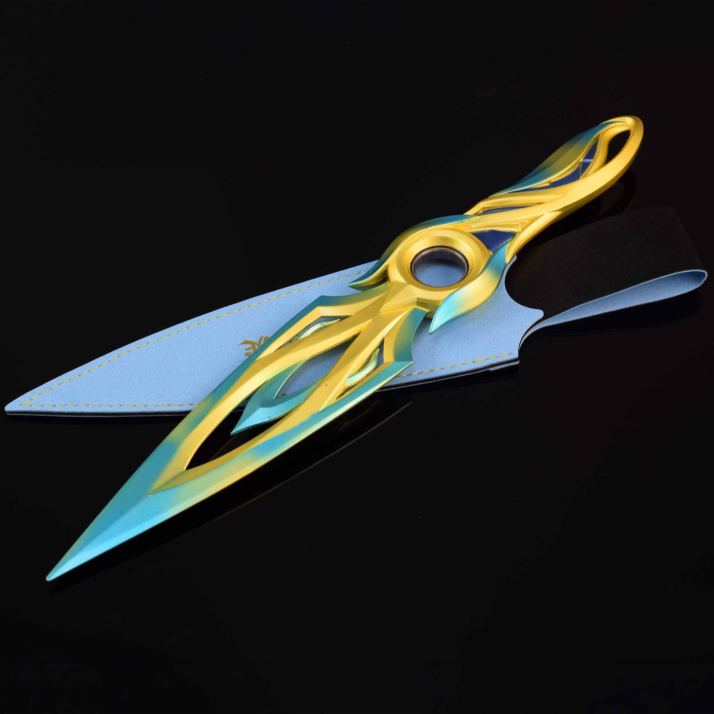 28CM/11" Metal Mystbloom Kunai Game Prop