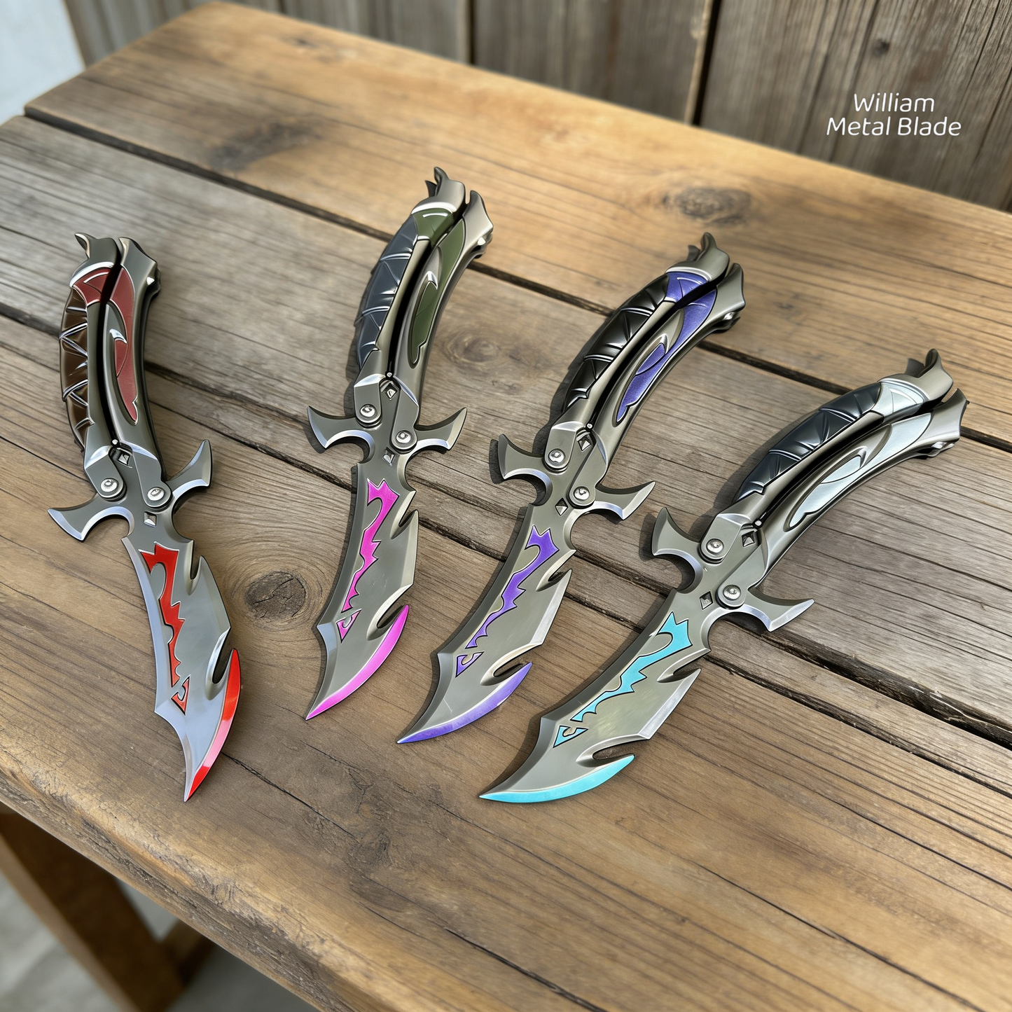 25CM/9.8" Reaver 3.0 Balisong High quality Metal Replica