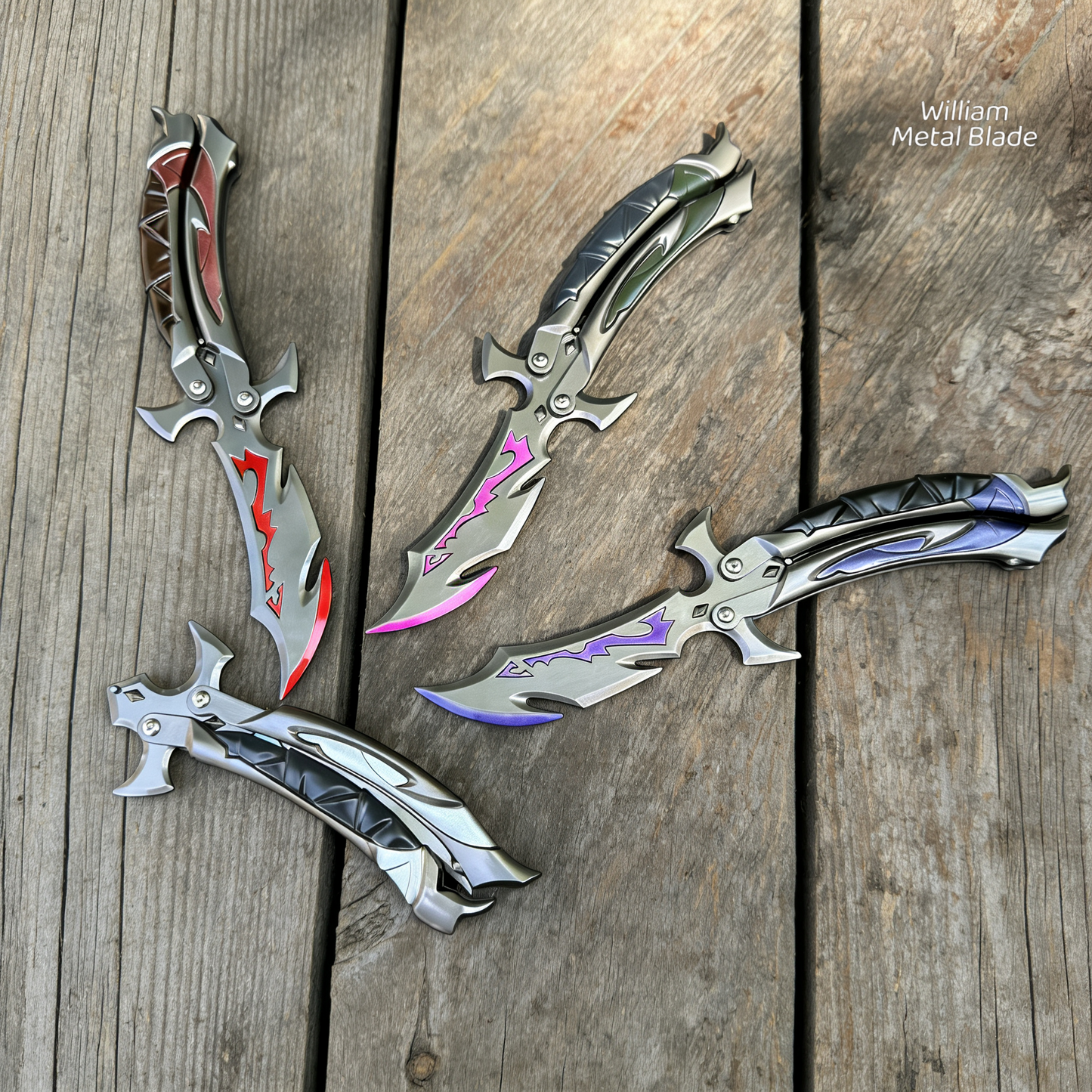 25CM/9.8" Reaver 3.0 Balisong High quality Metal Replica