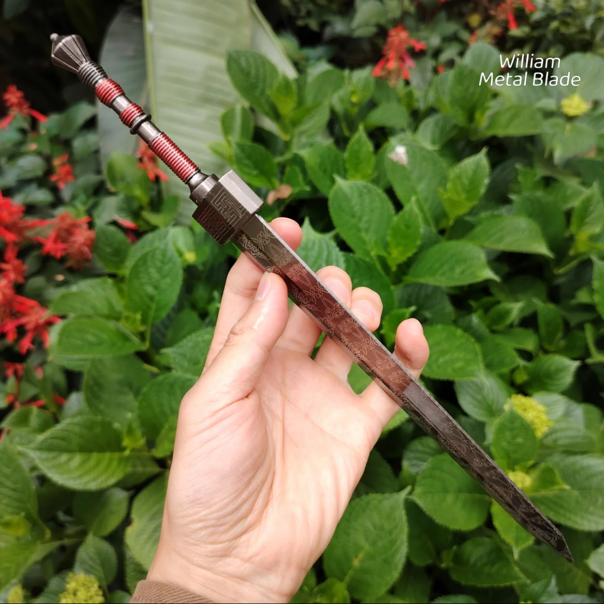 Damascus Pattern ER Greatsword Metal Replica 30CM/11.8''