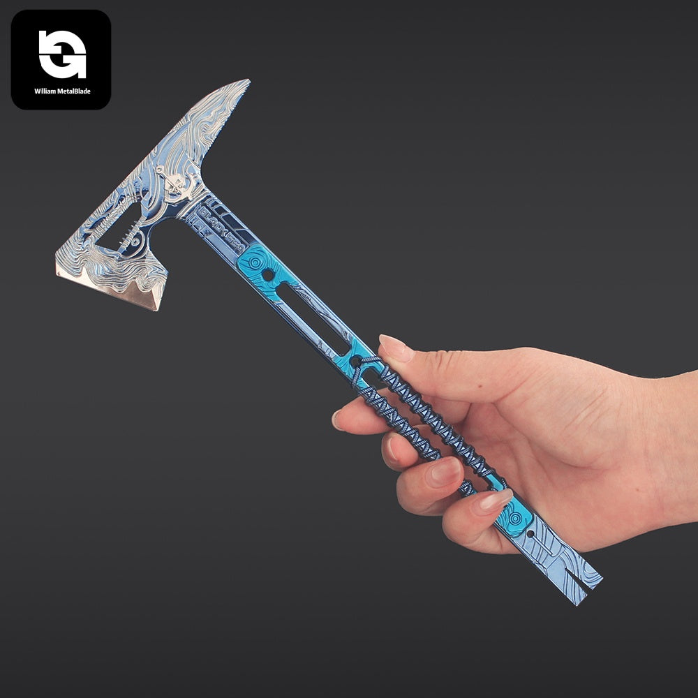 35CM/8.6" Delta Force Black Sea Tactical Axe Metal Replica