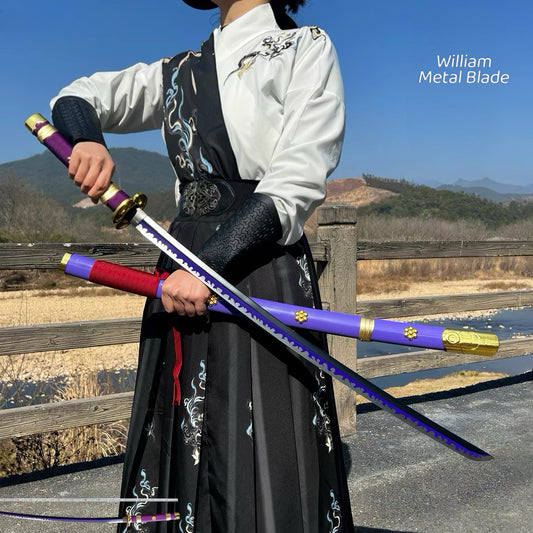 IRL Yubashiri Wado Ichimoji Shusui Enma Sandai Kitetsu Katana Carbon Steel Version