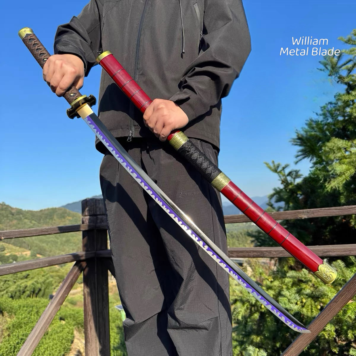 IRL Yubashiri Wado Ichimoji Shusui Enma Sandai Kitetsu Katana Carbon Steel Version