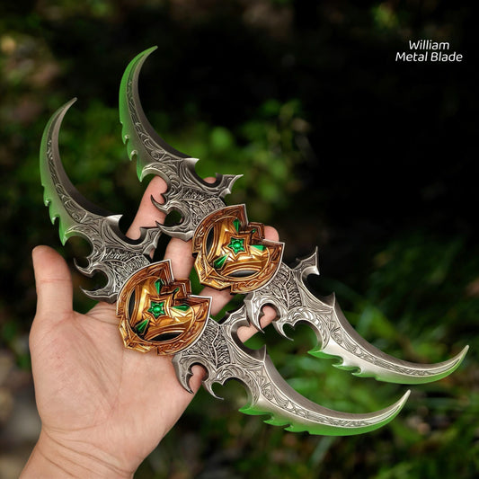 Illidan Stormrage Warglaive of Azzinoth Metal Handicraft