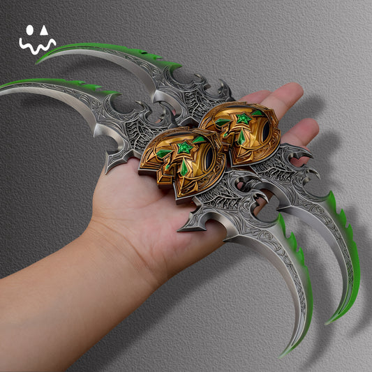 Illidan Stormrage Warglaive of Azzinoth Metal Handicraft