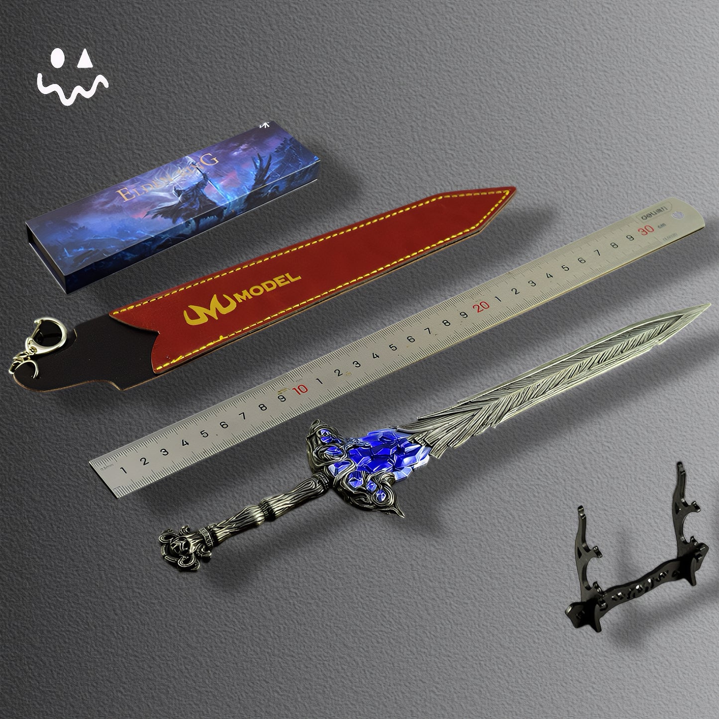 ER Lazuli Glintstone Sword Katana Metal Replica