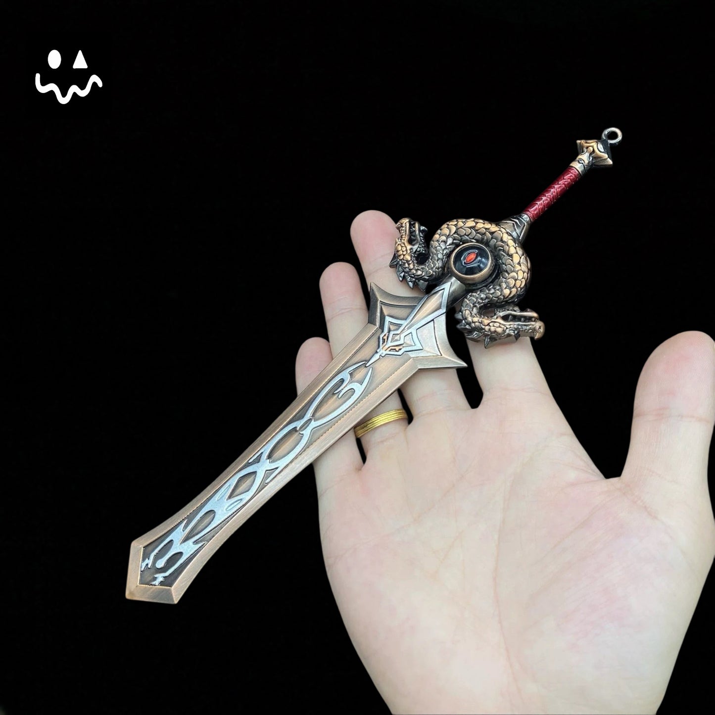 30CM/11.8" Metal Lich King Arthas Frostmourne Sword Craft