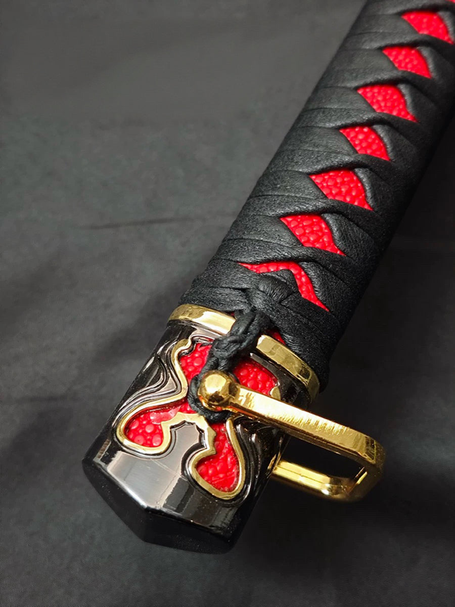 Life Size Rivers of Blood Katana ER Game Sword Blunt Metal Prop Replica