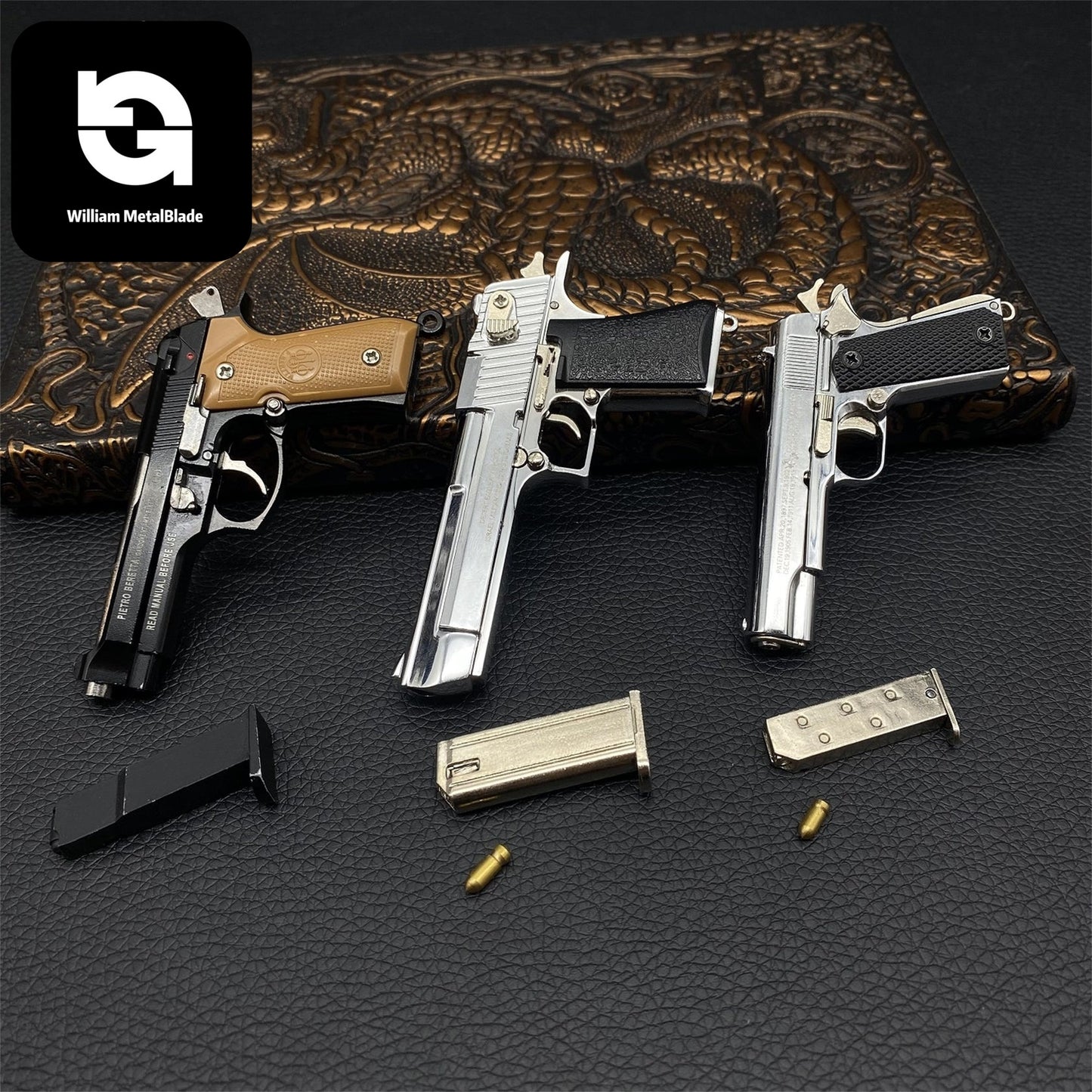 M1911 Miniature Alloy Small Desert Eagle Colt M92f Pistol Toy Gun