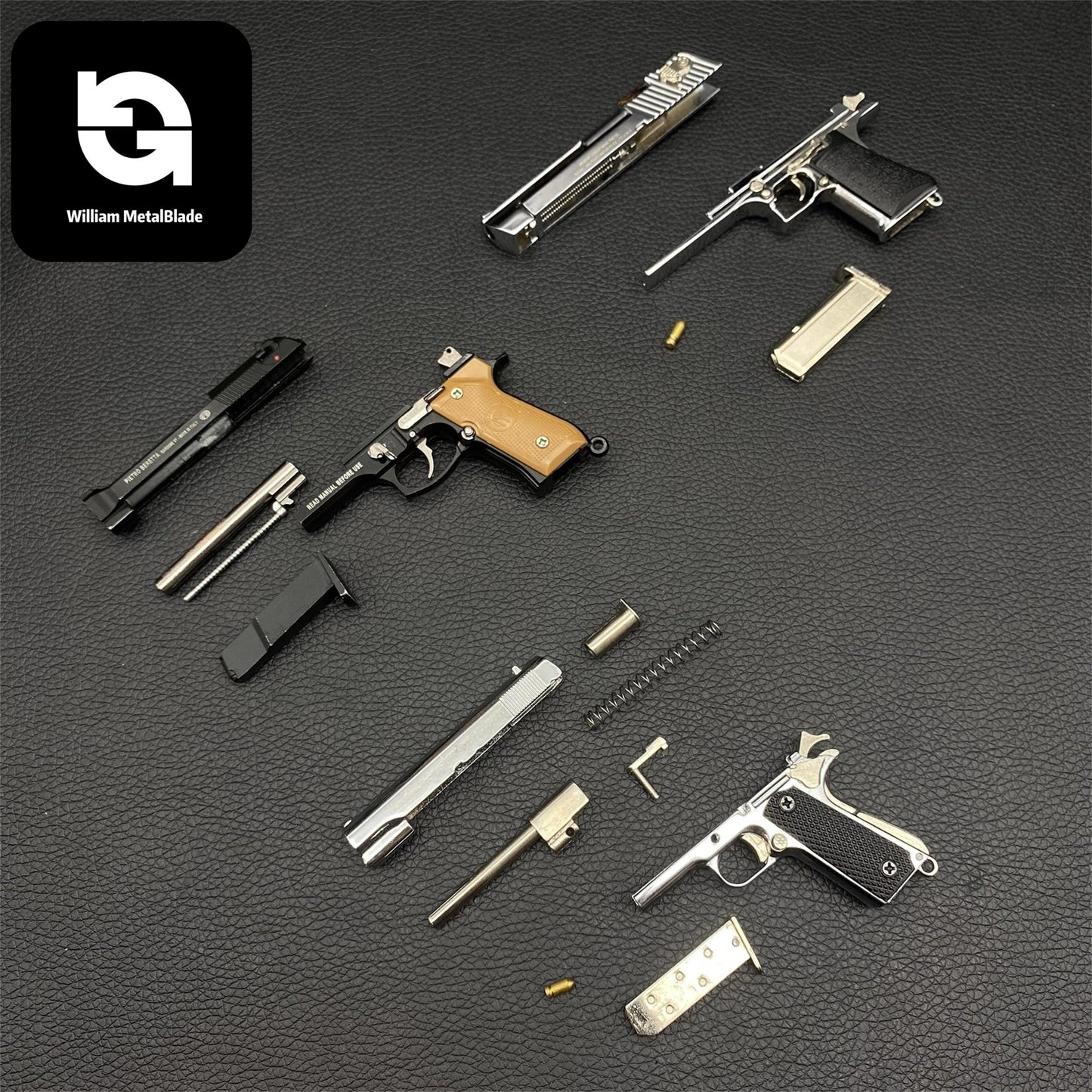 M1911 Miniature Alloy Small Desert Eagle Colt M92f Pistol Toy Gun