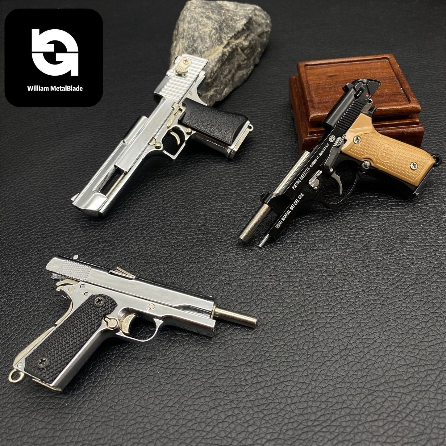 M1911 Miniature Alloy Small Desert Eagle Colt M92f Pistol Toy Gun