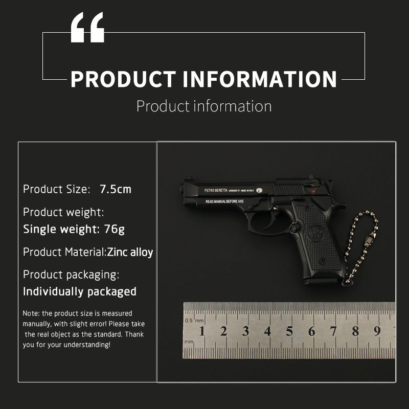 M92F Miniature Metal Pistol 7CM/2.8