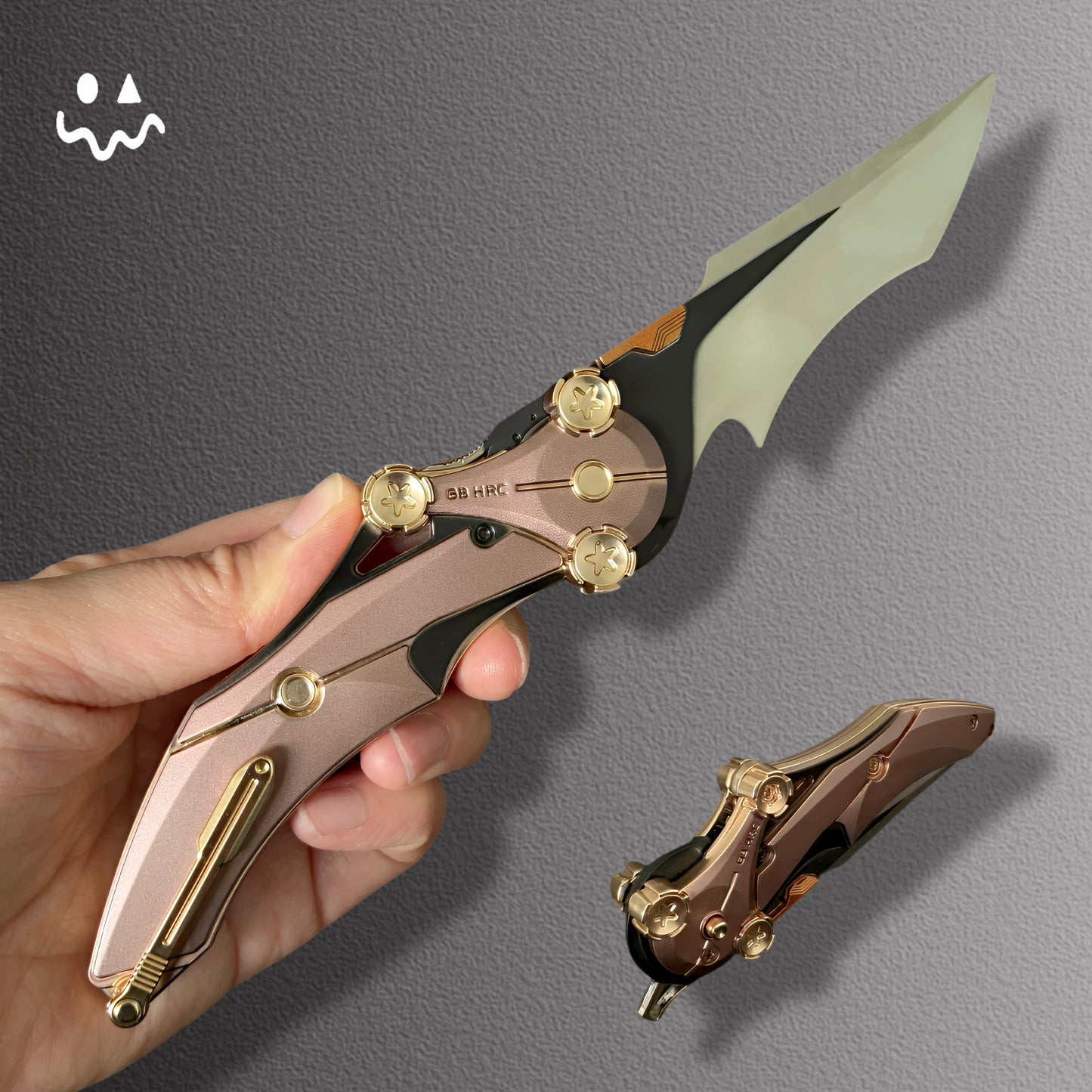 22CM/8.6" Delta Force MERCY Folding-Knife Trailer 5 In 1 Pack