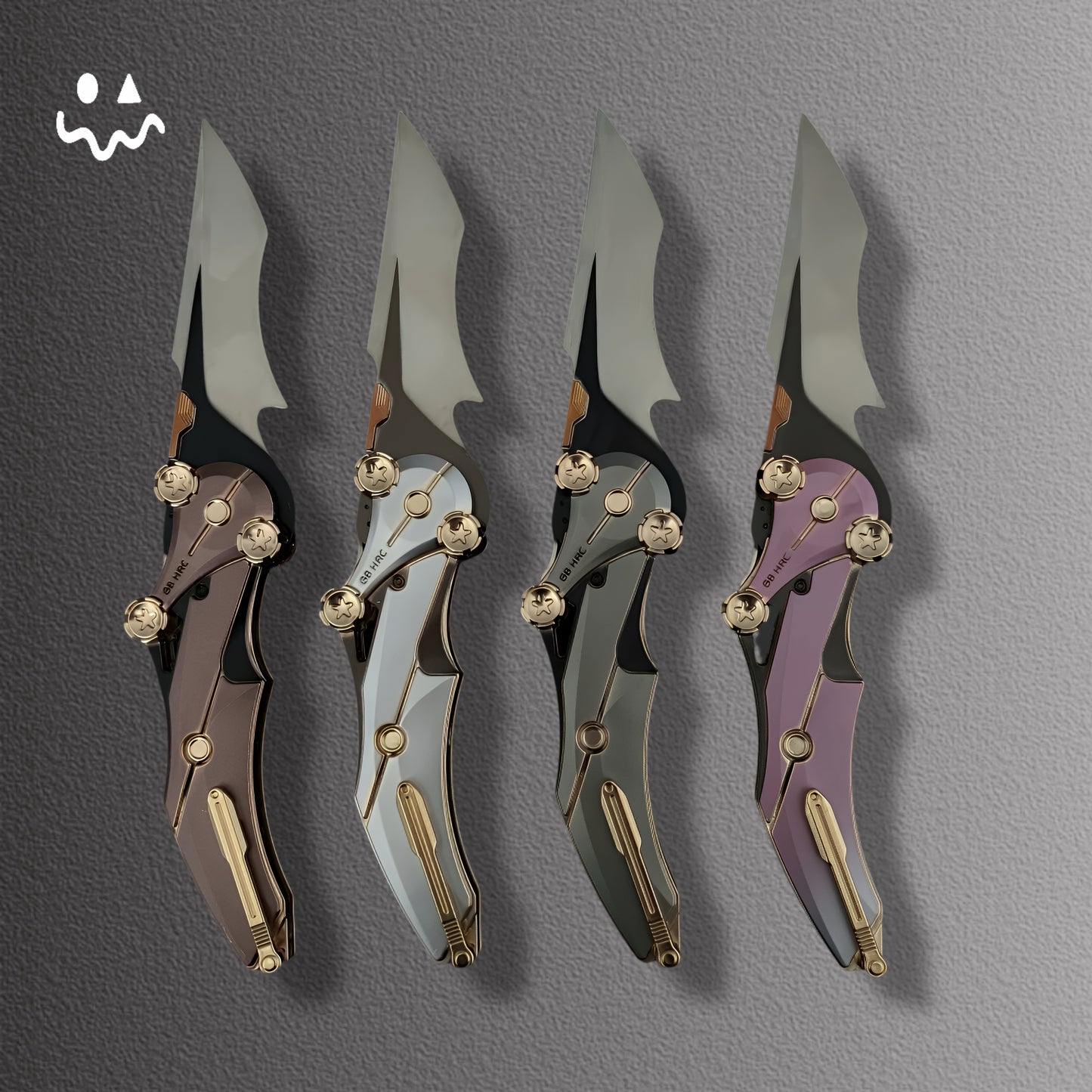 22CM/8.6" Delta Force MERCY Folding-Knife Trailer 5 In 1 Pack