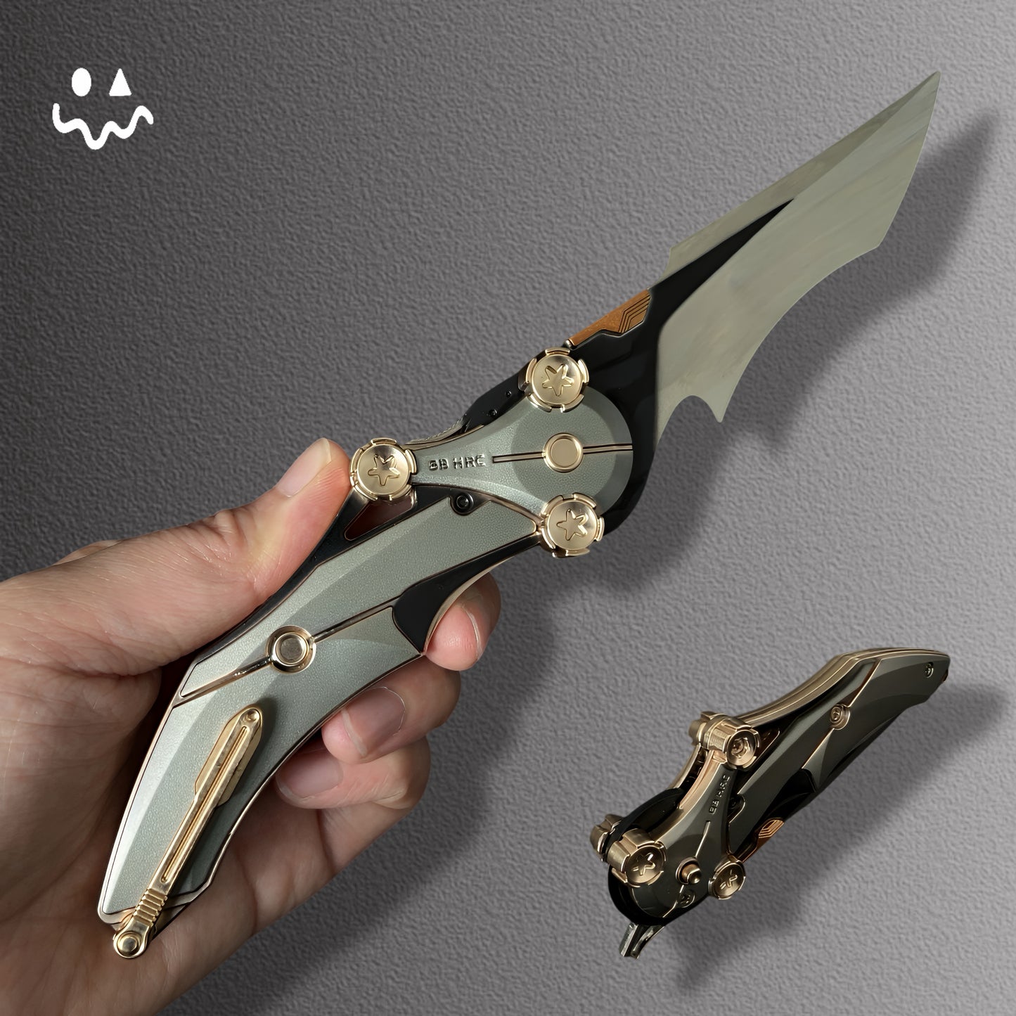 22CM/8.6" Delta Force MERCY Folding-Knife Trailer 5 In 1 Pack