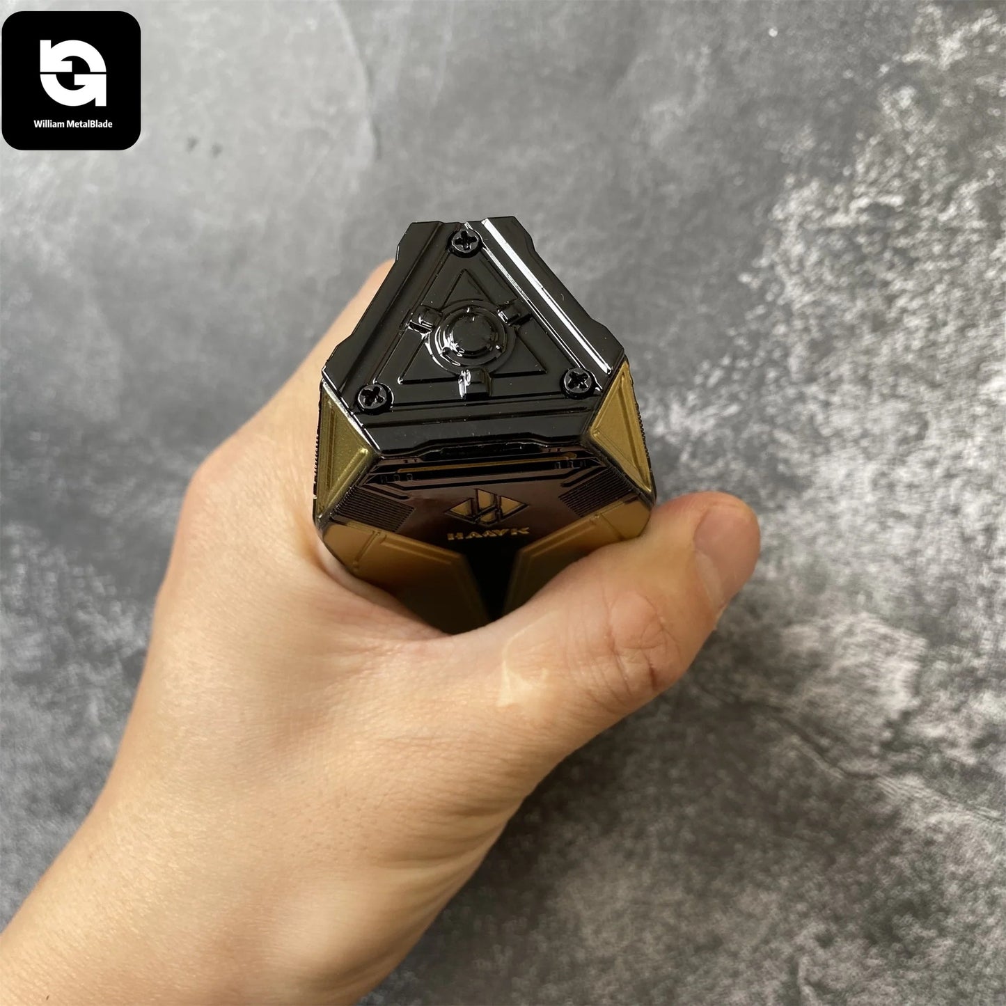 Metal 3D Mandel Brick Replica