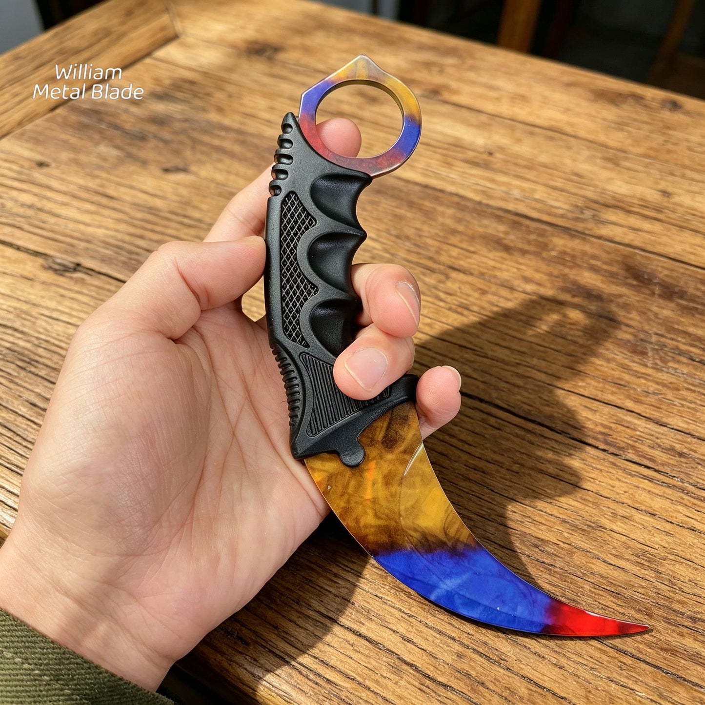 Marble Fade Skin Karambit Trainer & Balisong Knife Gift Case