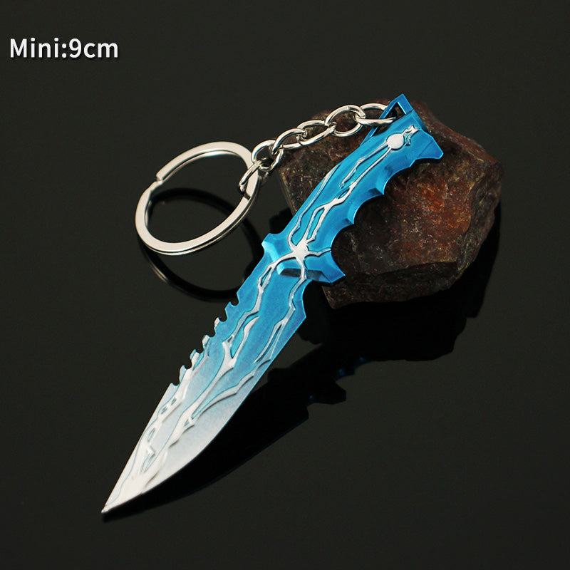 Metal Smite Knife Keychain