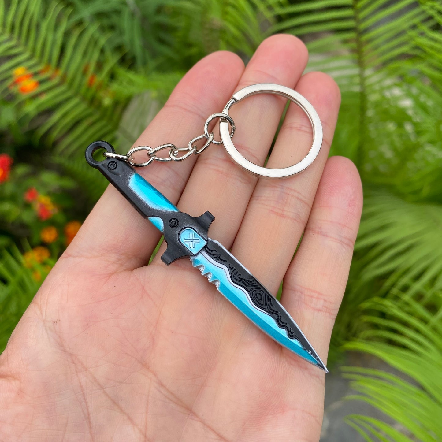 Metal VCT Knife Keychain