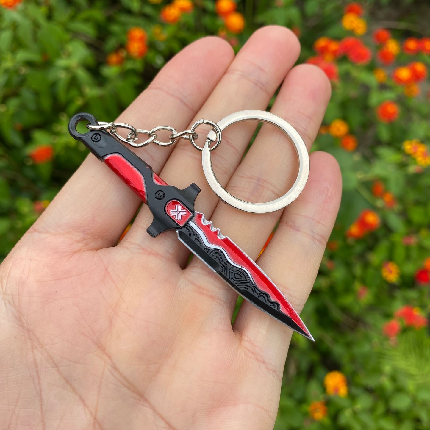 Metal VCT Knife Keychain