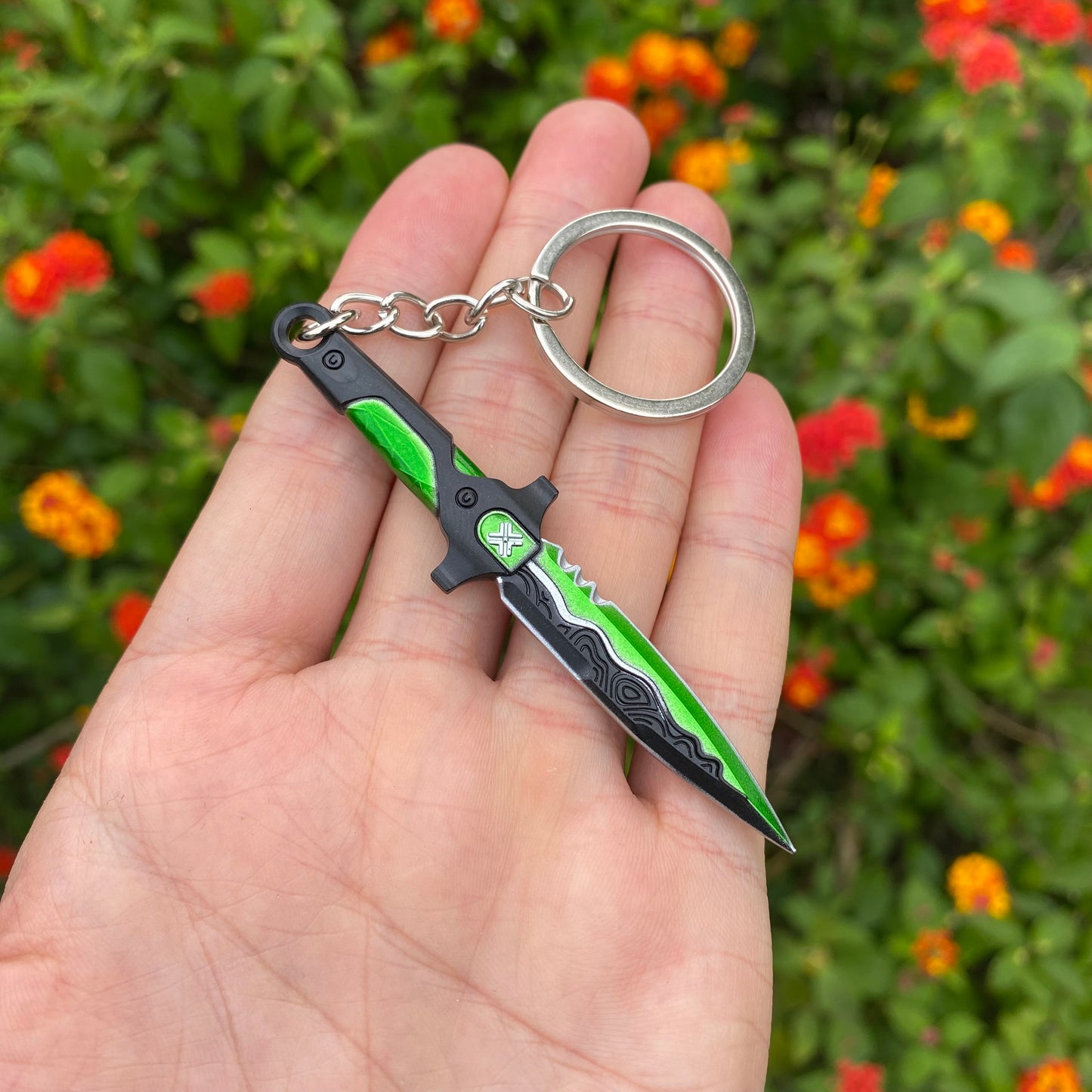 Metal VCT Knife Keychain