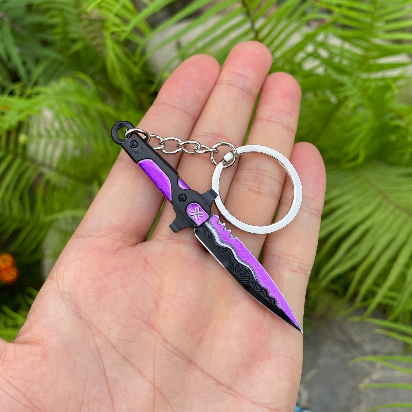 Metal VCT Knife Keychain