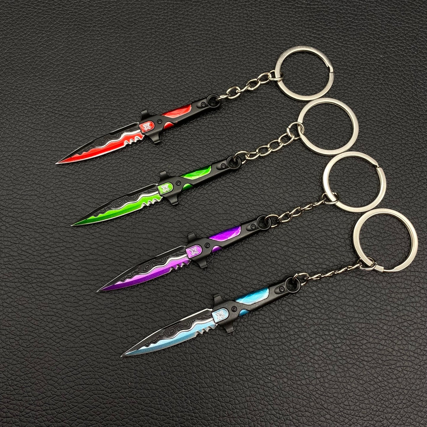 Metal VCT Knife Keychain