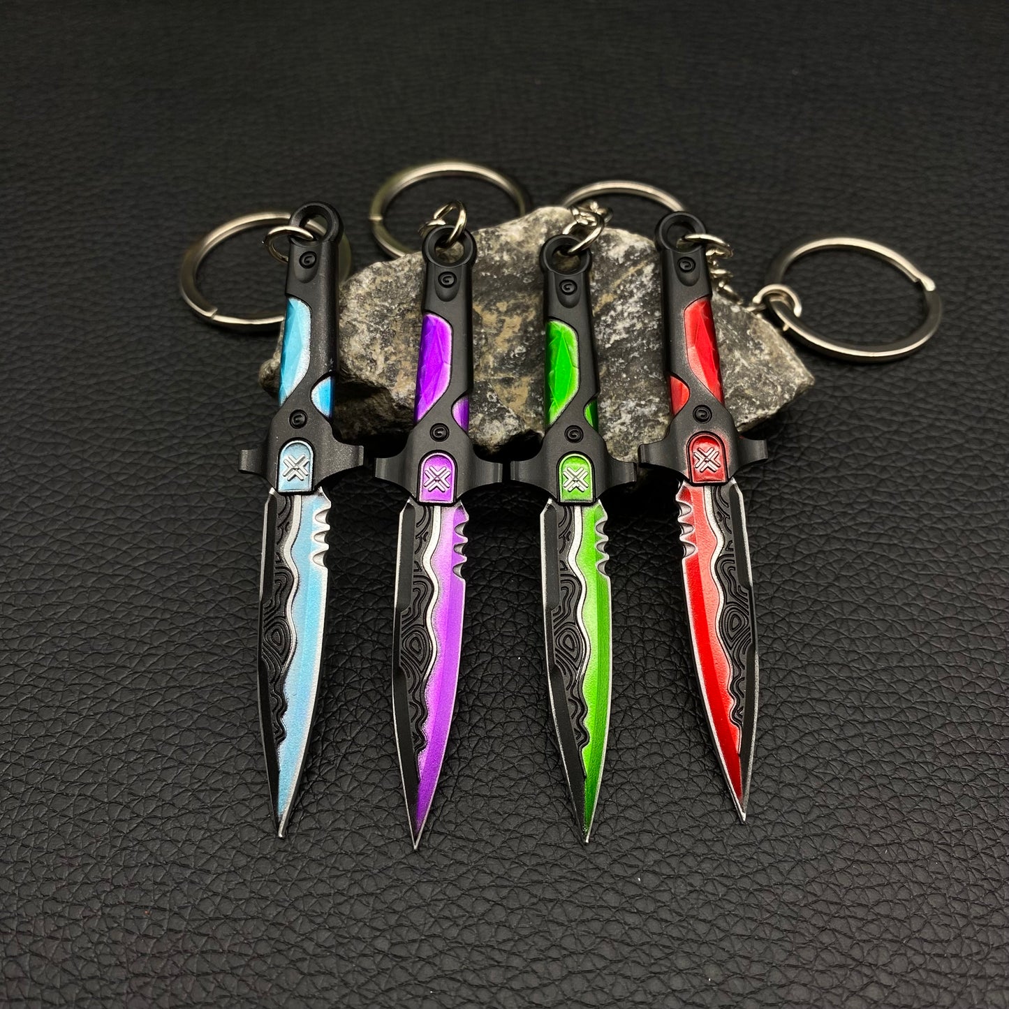 Metal VCT Knife Keychain