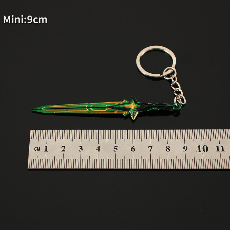 Metal Comet Sword Keychain