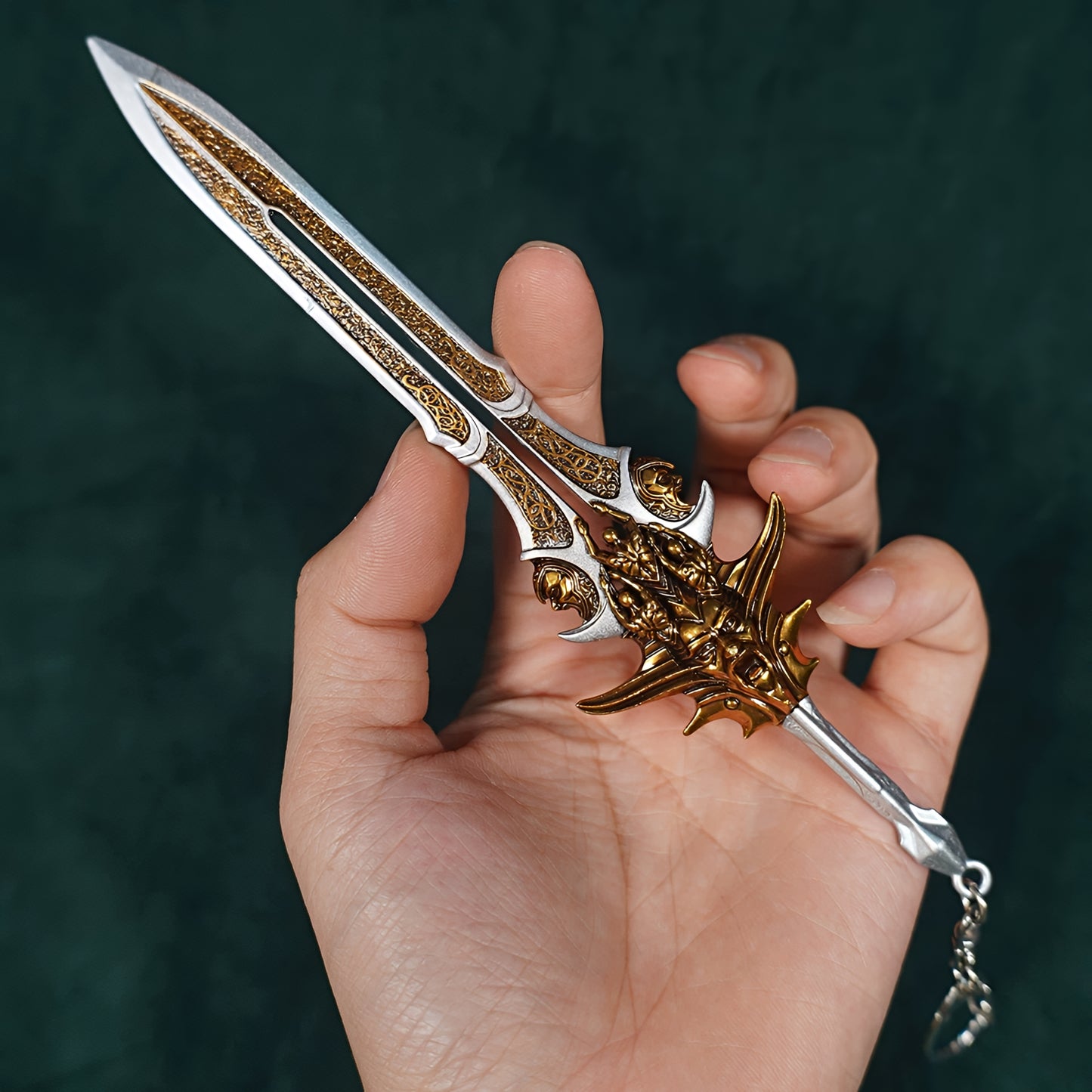 Metal GOW Kratos Classical Weapon Miniatures Replica