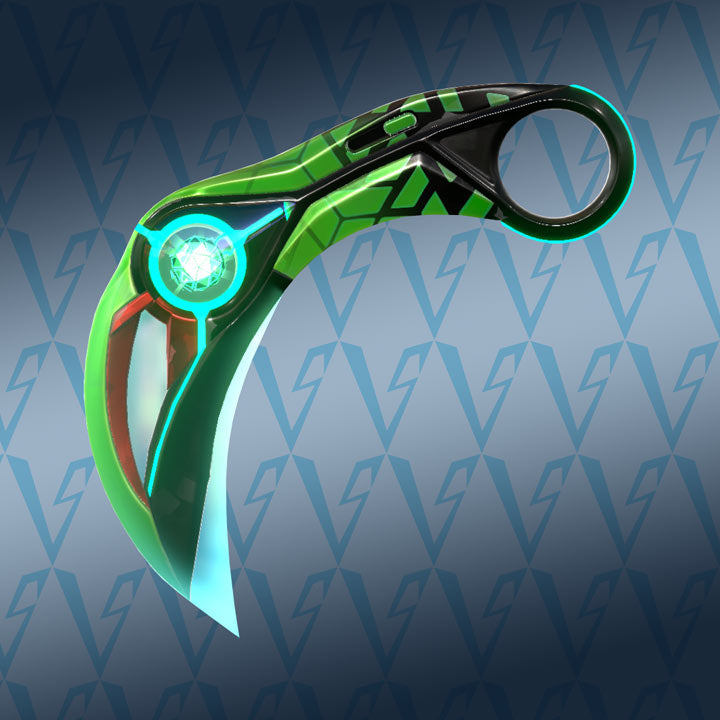 16.5CM/6.4'' Metal Luminous Ion Karambit Replica