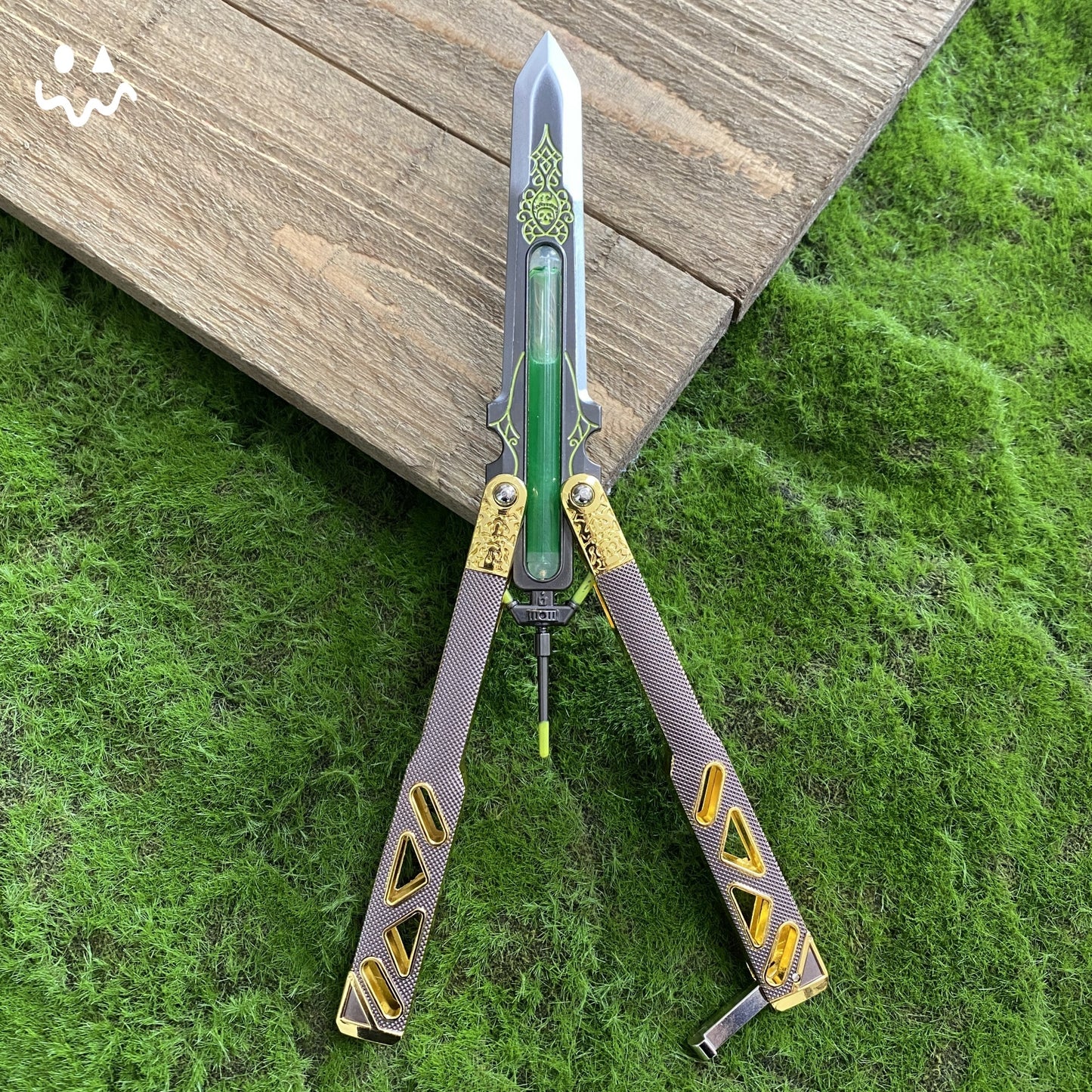 Metal Octane Heirloom V3 Real Liquid Tube Craft Balisong Replica
