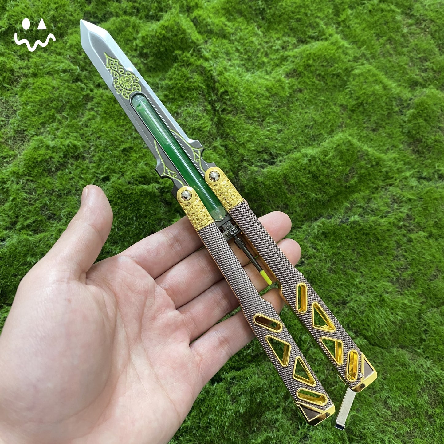 Metal Octane Heirloom V3 Real Liquid Tube Craft Balisong Replica