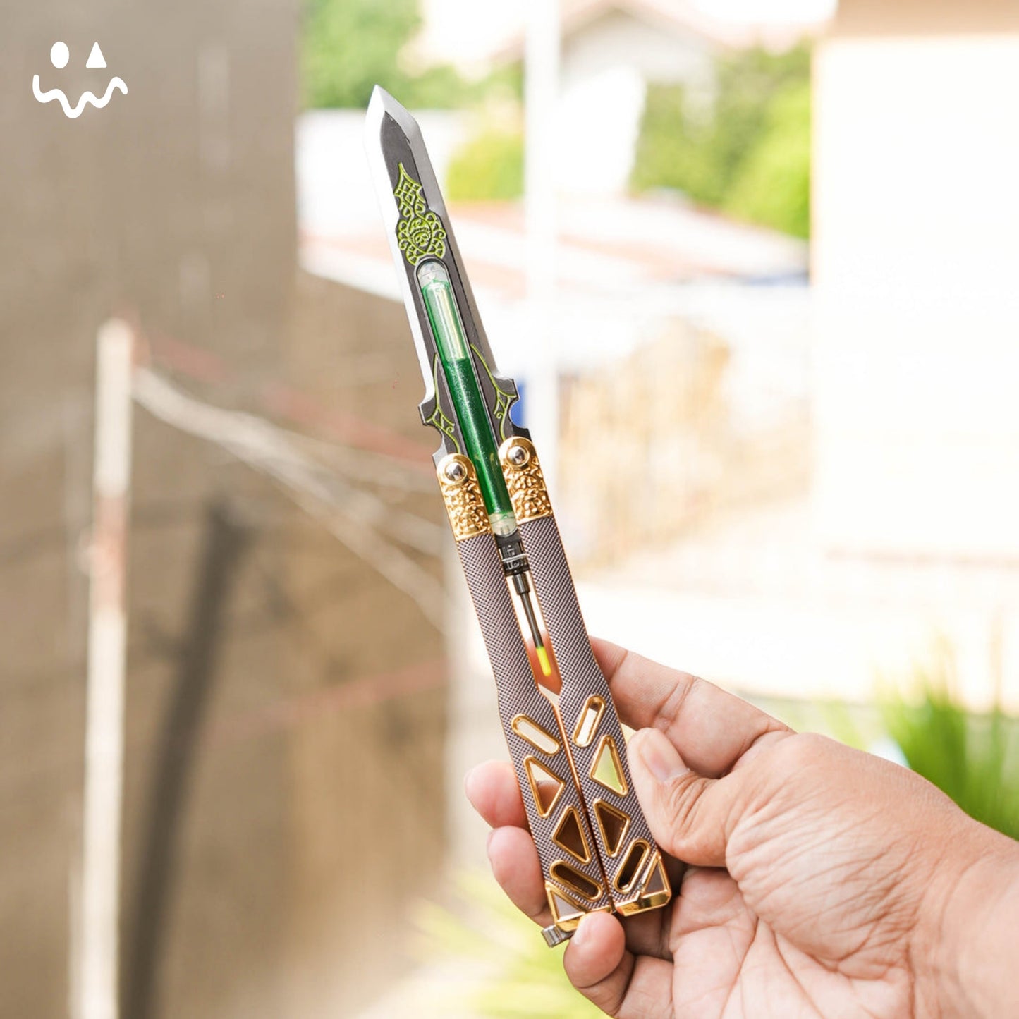 Metal Octane Heirloom V3 Real Liquid Tube Craft Balisong Replica